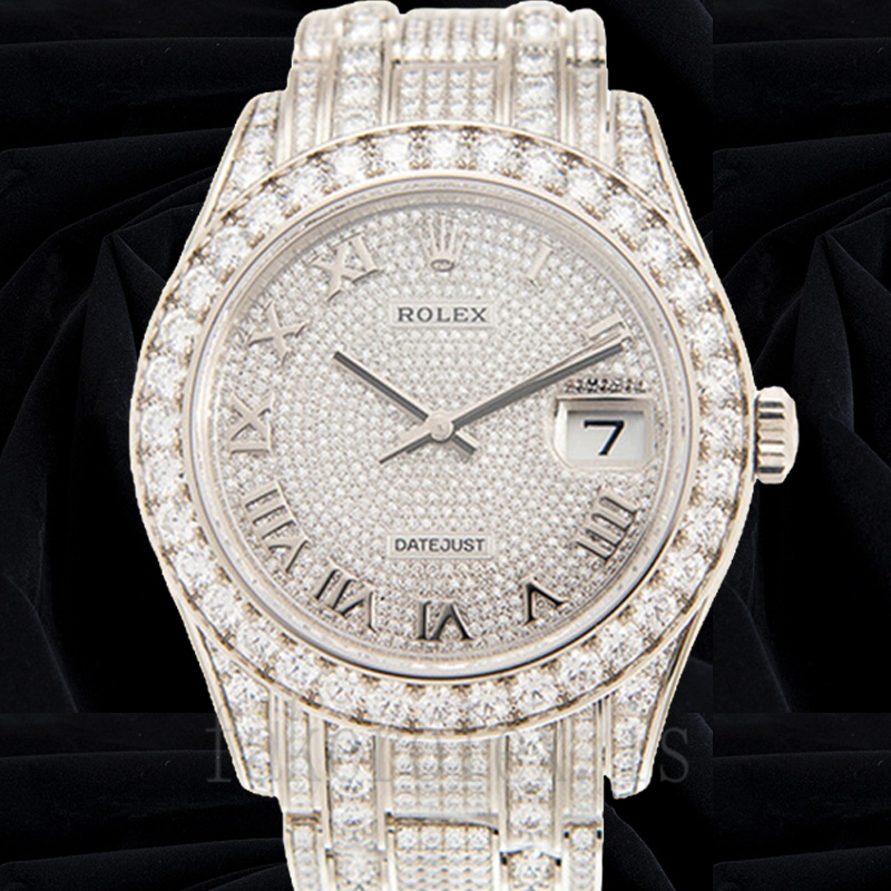 Rolex Pearlmaster m86409rbr-0001 Men's 41mm Watch Diamond Bezel