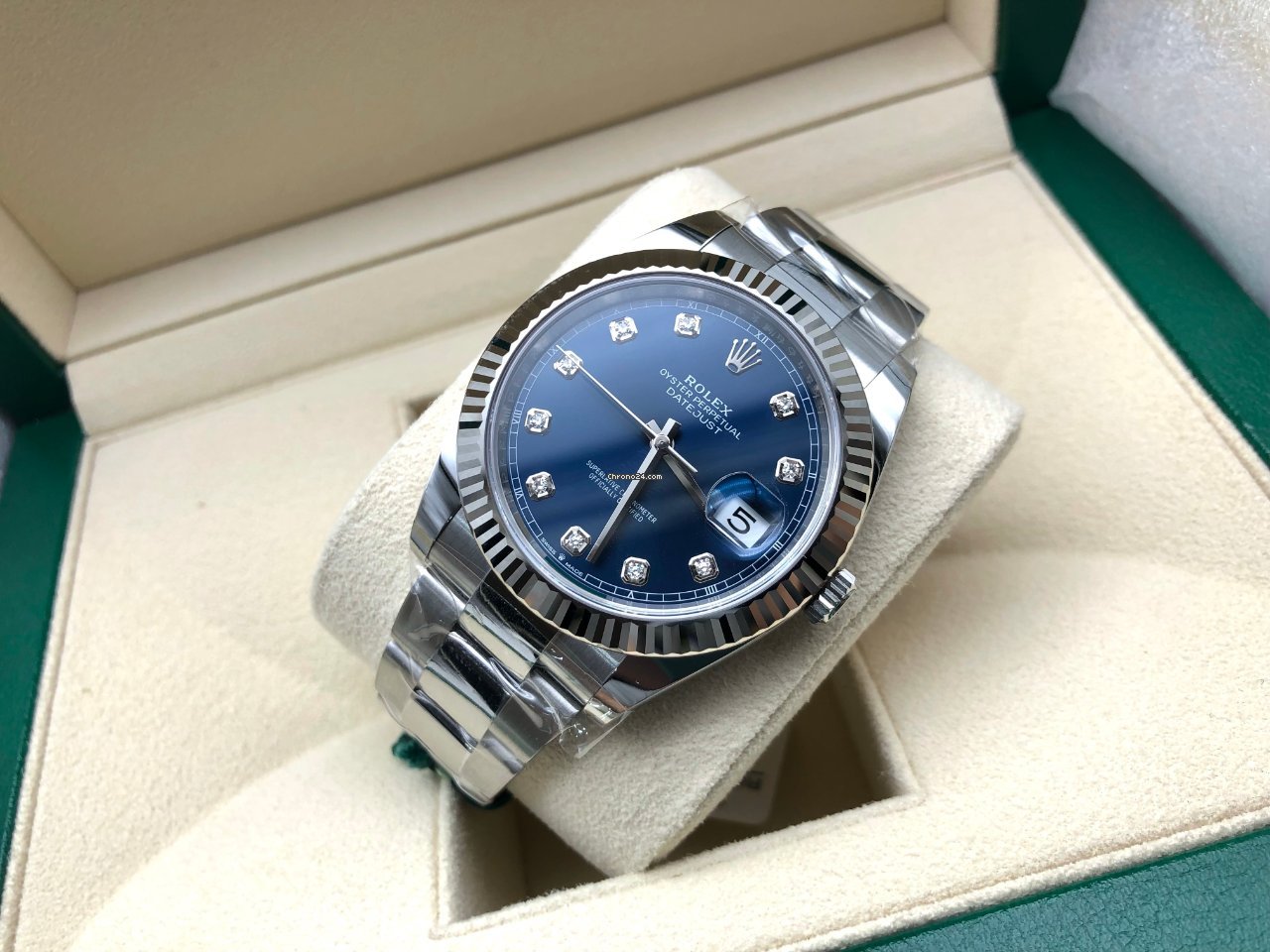 Fake Quality Rolex Datejust 41 126334G Blue Oyster