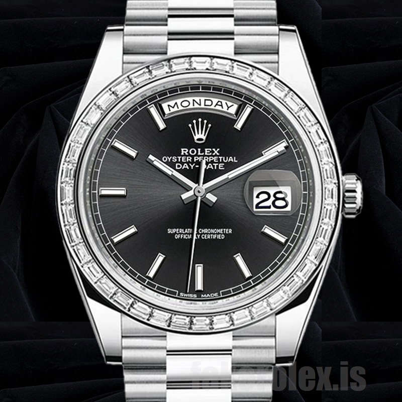 Rolex Day-Date m228396tbr-0024 41mm Men's Silver-tone Watch
