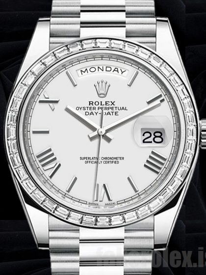 Rolex Day-Date 41mm Men's m228396tbr-0018 President Bracelet White Dial